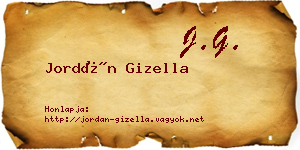 Jordán Gizella névjegykártya